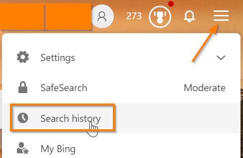 How to Clear Bing Search History