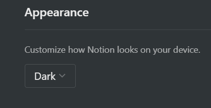 How to enable Dark mode in Notion